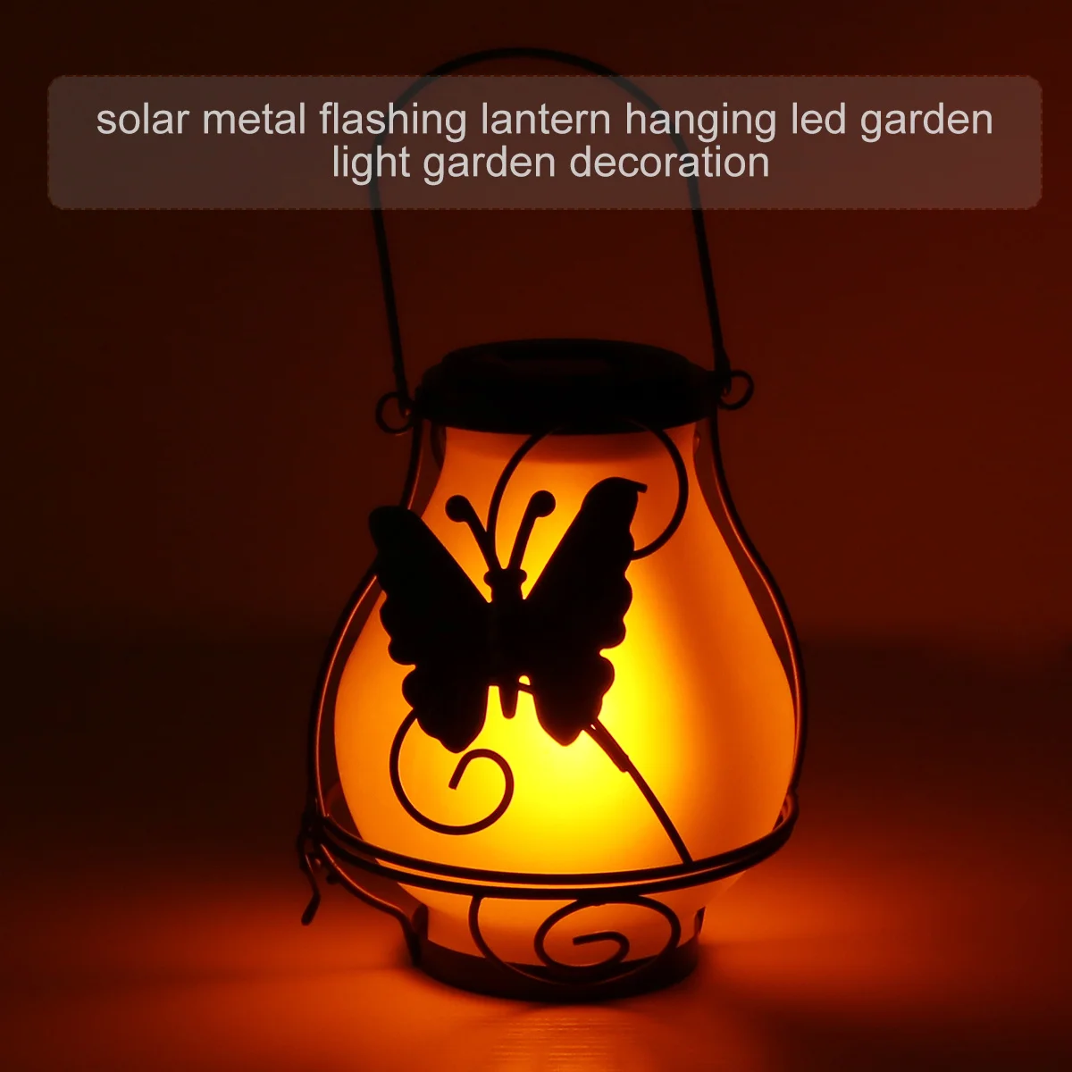 

Solar Garden Light Waterproof Outdoor Solar Lamp with Chic Lantern Design for Yard Landscape Decor Courtyard Lighting Night