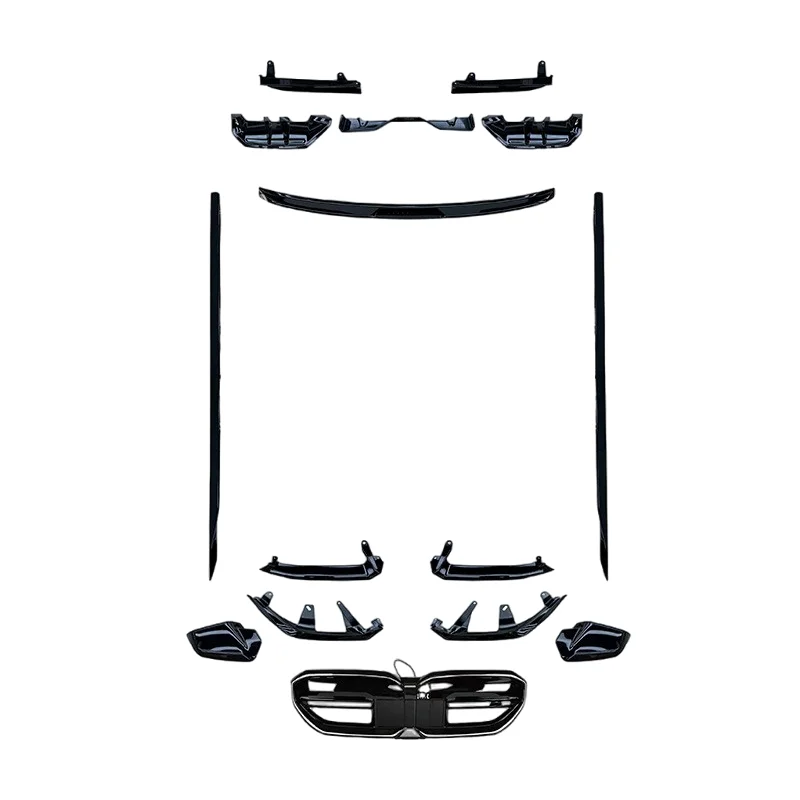 

Suitable for 5 Series G60/G68 Retrofit Upgrade MP Black Knight Front Shovel Grille Rear Lip Tail Throat Body Surround