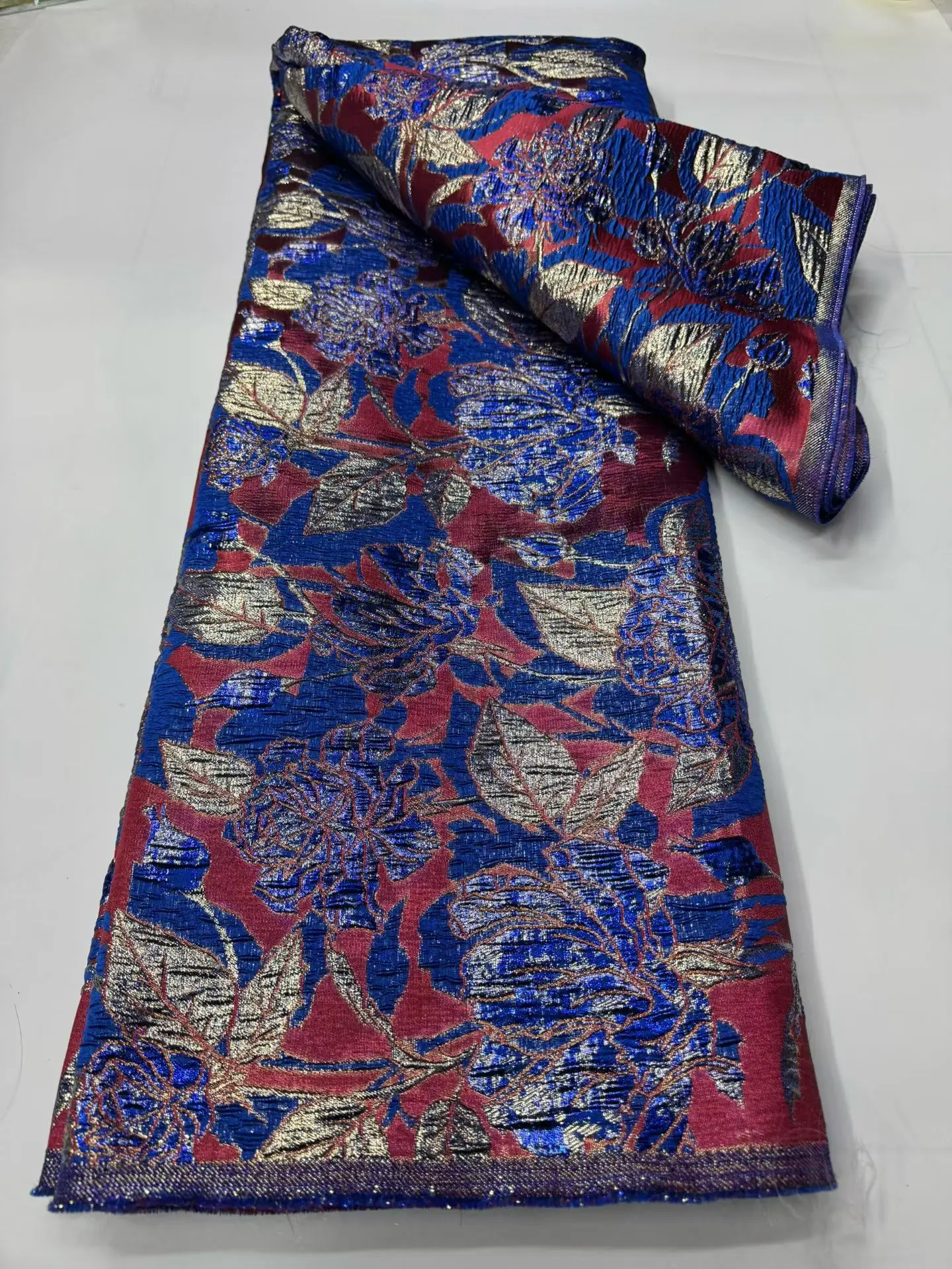 

5Yards White Jacquard Lace Fabric Brocade Material for Sewing Prom Dress Fluffy Skirt Costumes Luxury African French Lace Fabric