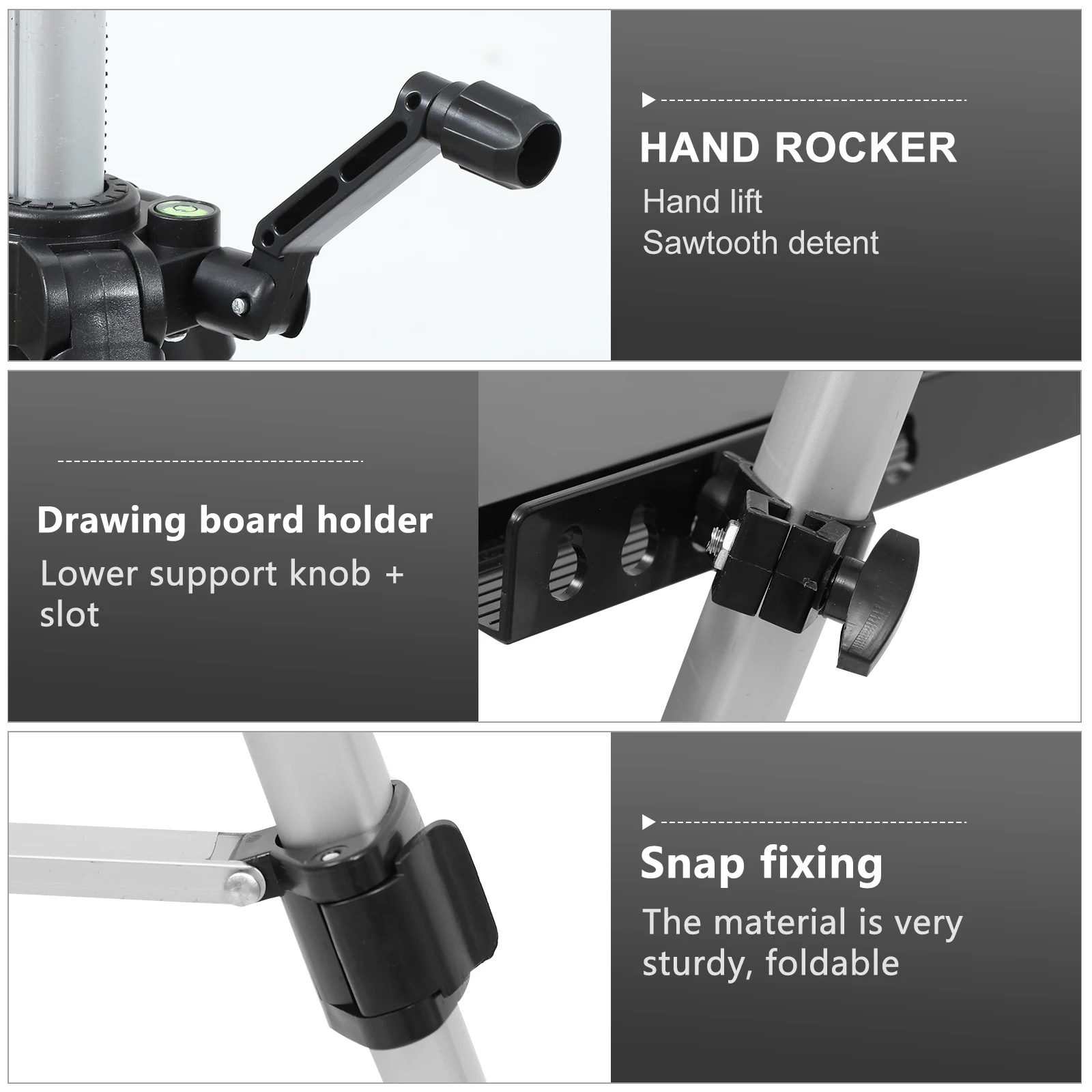 

Foldable Easel Stand for Painting Canvases Adjustable Height Drawing Rack Sturdy Aluminum Frame Portable Outdoor Drawing Board