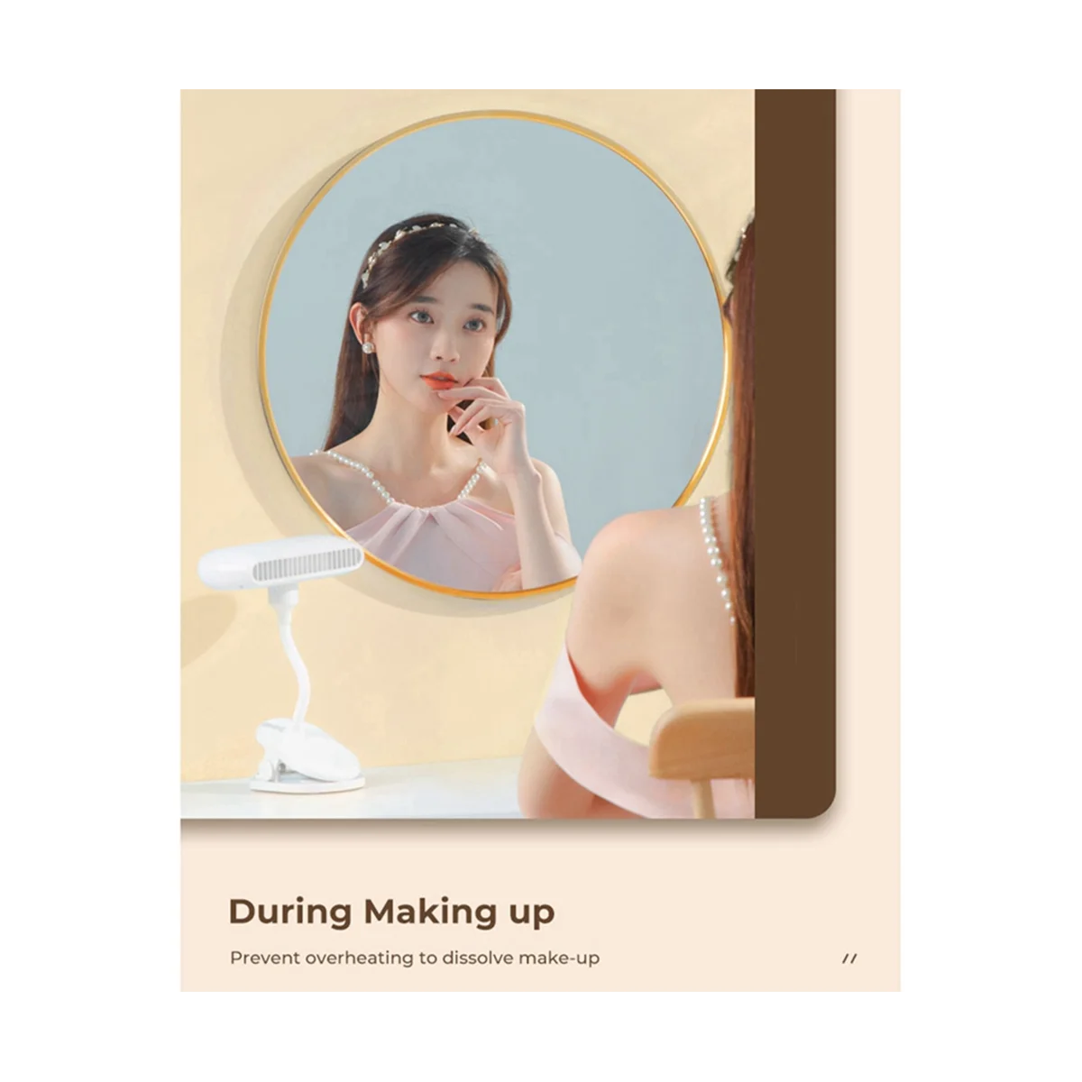 Ventilador de carrinho portátil ventilador elétrico ajuste carrinho de bebê enrolamento ventilador recarregável desktop refrigerador de ar, rosa-ablm