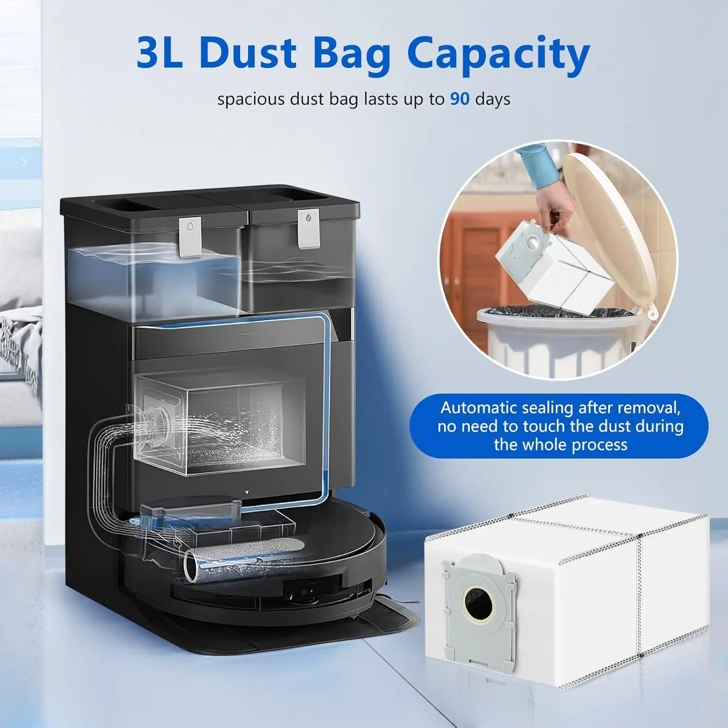 Kit Spazzola Rullo Principale Per Ecovacs Deebot X9 Pro E Omni X9 Pro – 2 Pezzi In Nylon E Plastica, Facile Sostituzione
