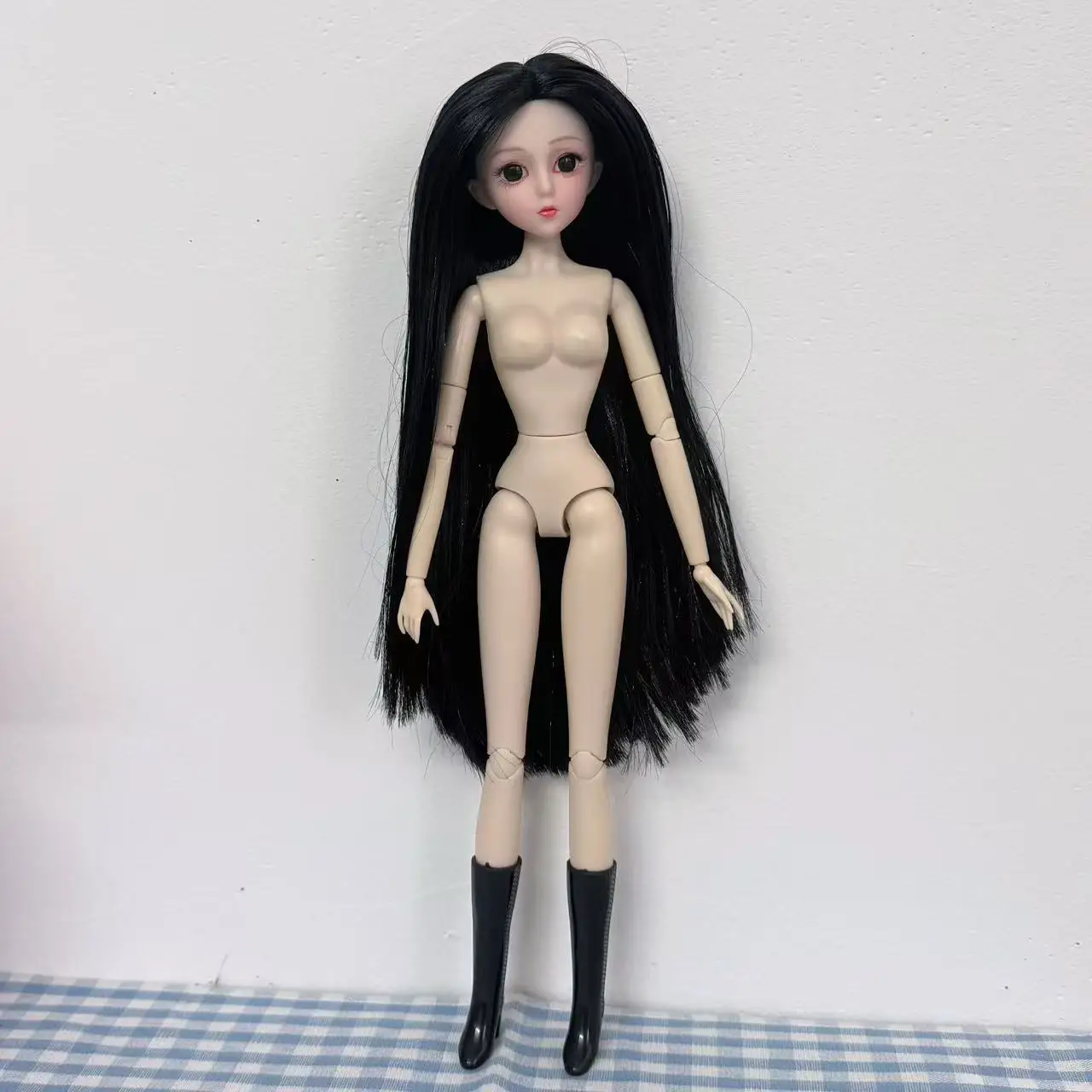 30cm Fashion dress up Doll joints movable 1/6 BJD Dolls Body Make-up 3D Eyes Long Wig Hair Beautiful Princess Girl Dolls DIY Toy