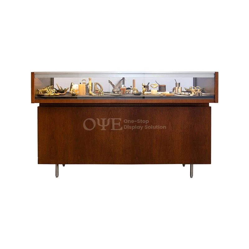 

Custom. jewelry shop counter design luxury jewellery shop display table furniture glass jewelry showcases