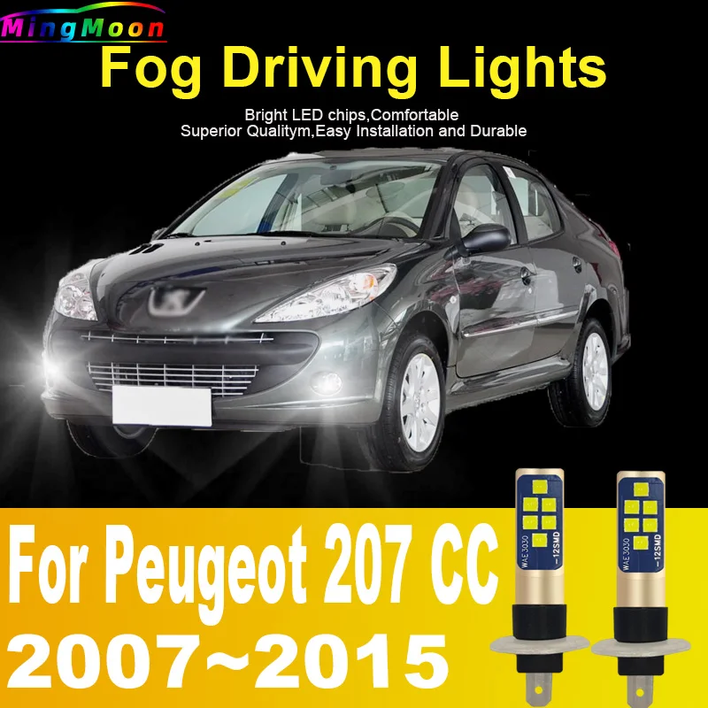 

H1 Led Light Canbus Bulb Car Headlight High Power Auto Fog Diode Moto Driving Running Lamp 12V 55W For Peugeot 207 CC 2007~2015
