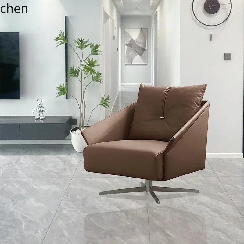 

YZ minimalist sofa chair living room balcony light luxury rotating leisure chair lazy single chair