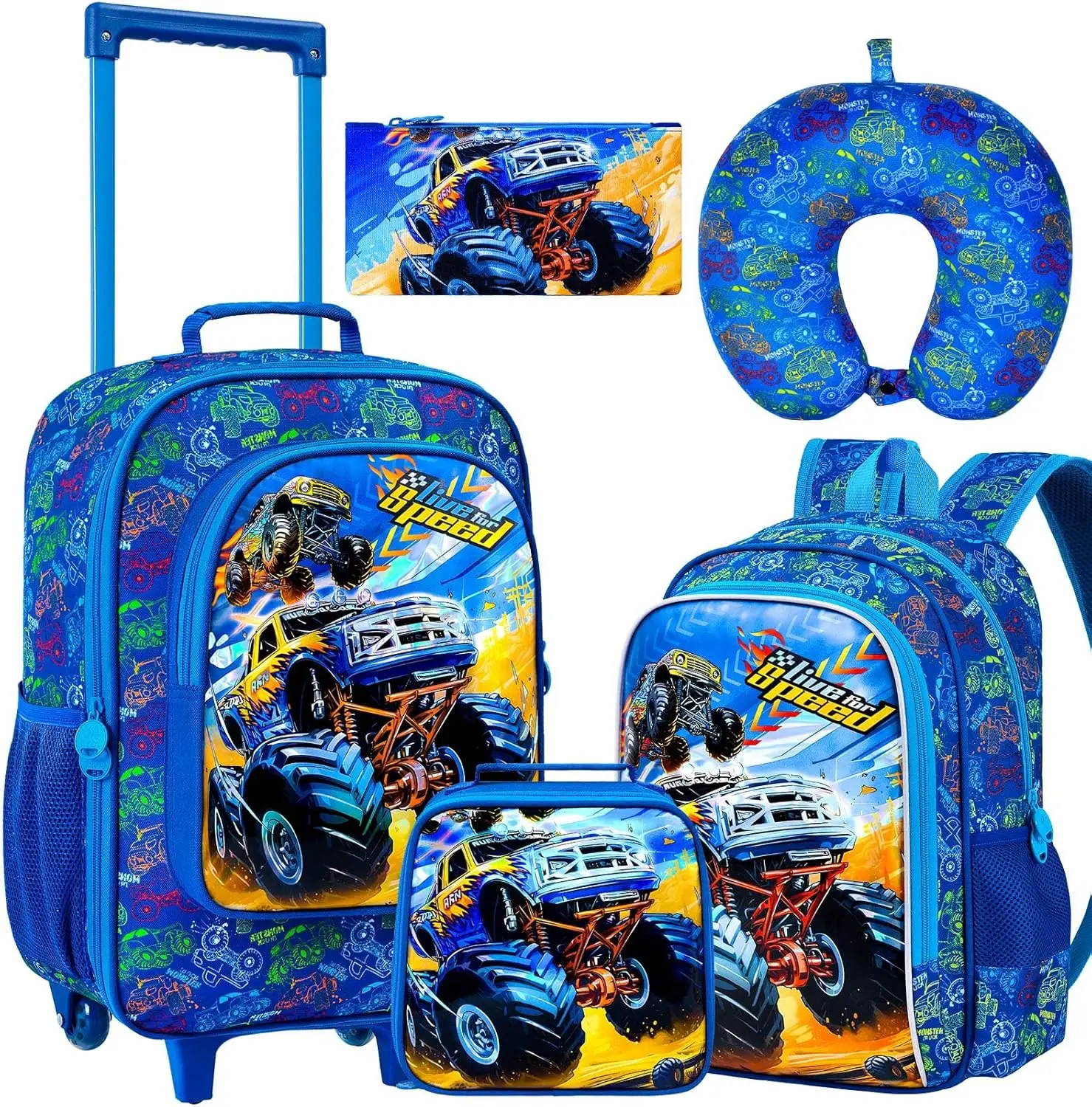 Maleta con ruedas para niños con lindas ruedas, de viaje para niños pequeños y niños