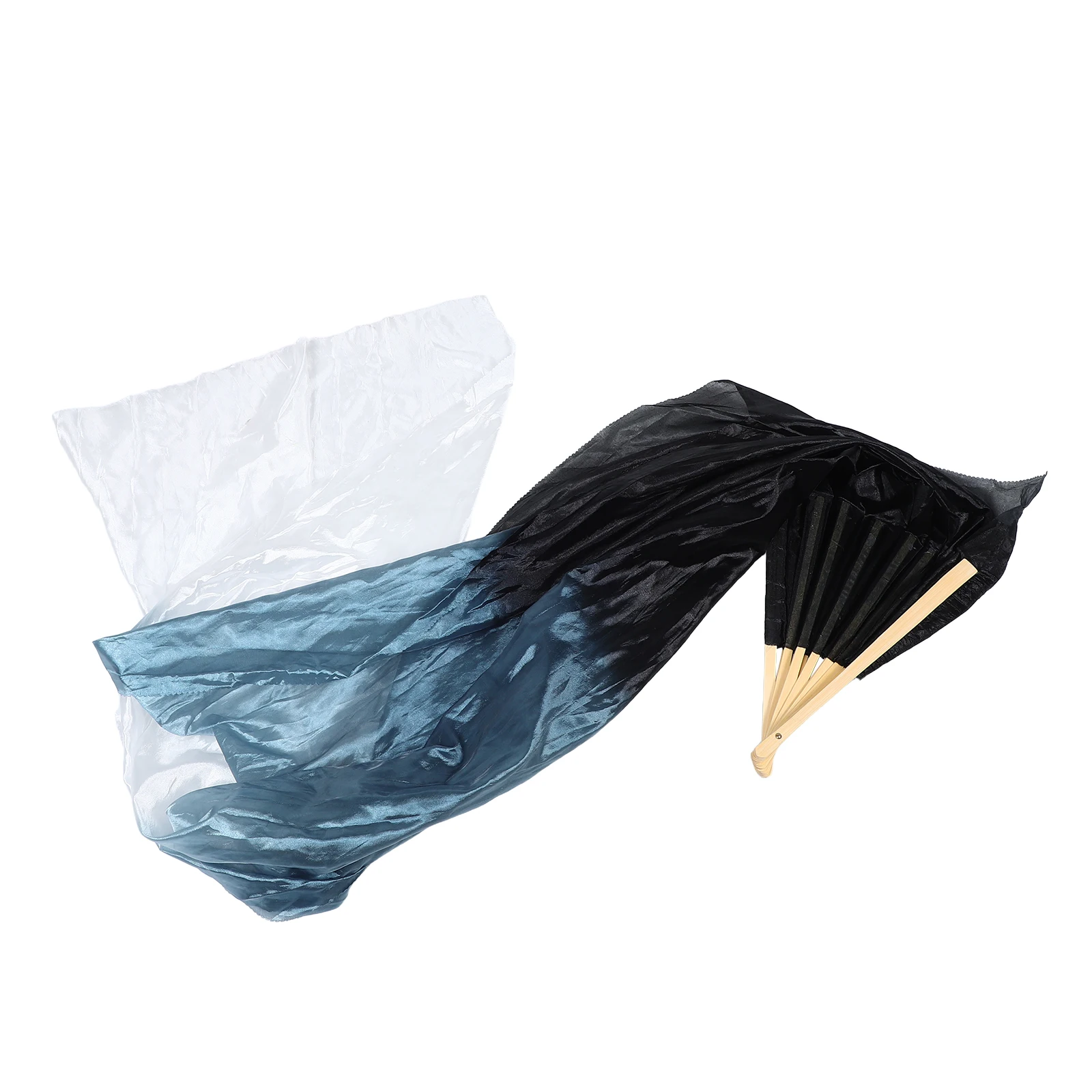 

2 Pcs Veils Dance Fan Artificial Belly Fans Dancing Fold Supplies Folding Performance