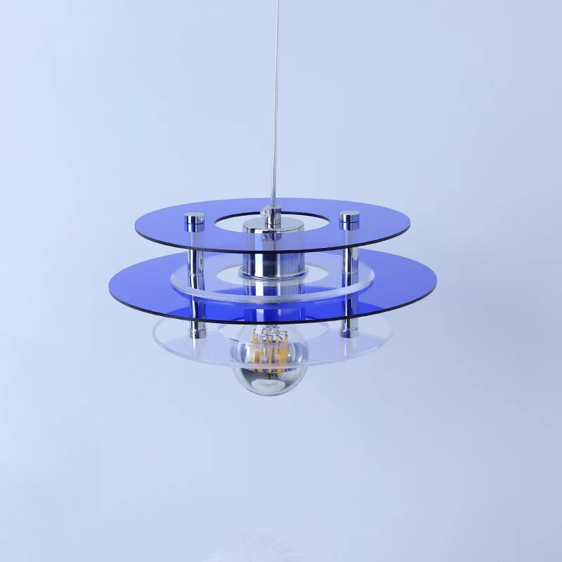 Nordic Designer Colorful Acrylic Pendant Light Medieval Space Age UFO  Hanging lamp For Living Room Bedroom Home Decor Fixtures