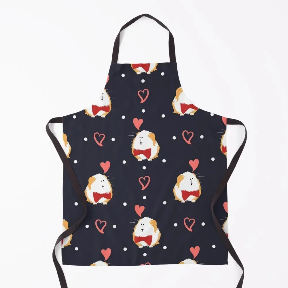 

Love Cute Guinea Pig Apron Kitchen For Men Sexy nail tech supplies Kitchen For Women Apron
