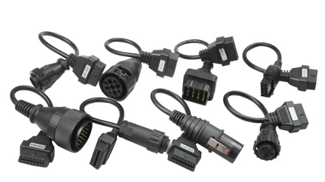 OBD2 Truck diagnostic cables For TCS CDP Truck cables Full Set 8 in 1 OBD adaptors Extension Cables