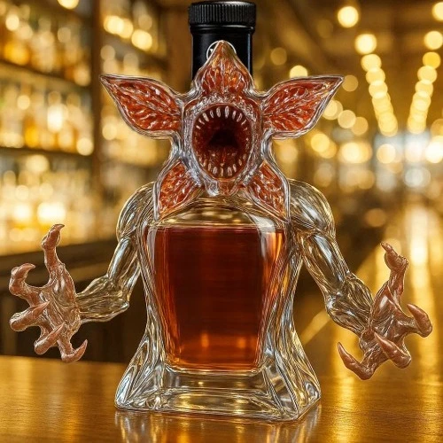 Monster Whiskey Glass Bottle Season 1 10th Anniversary Commemorative Bottle Creative Demon King Cocktail Red Wine Storage Bottle