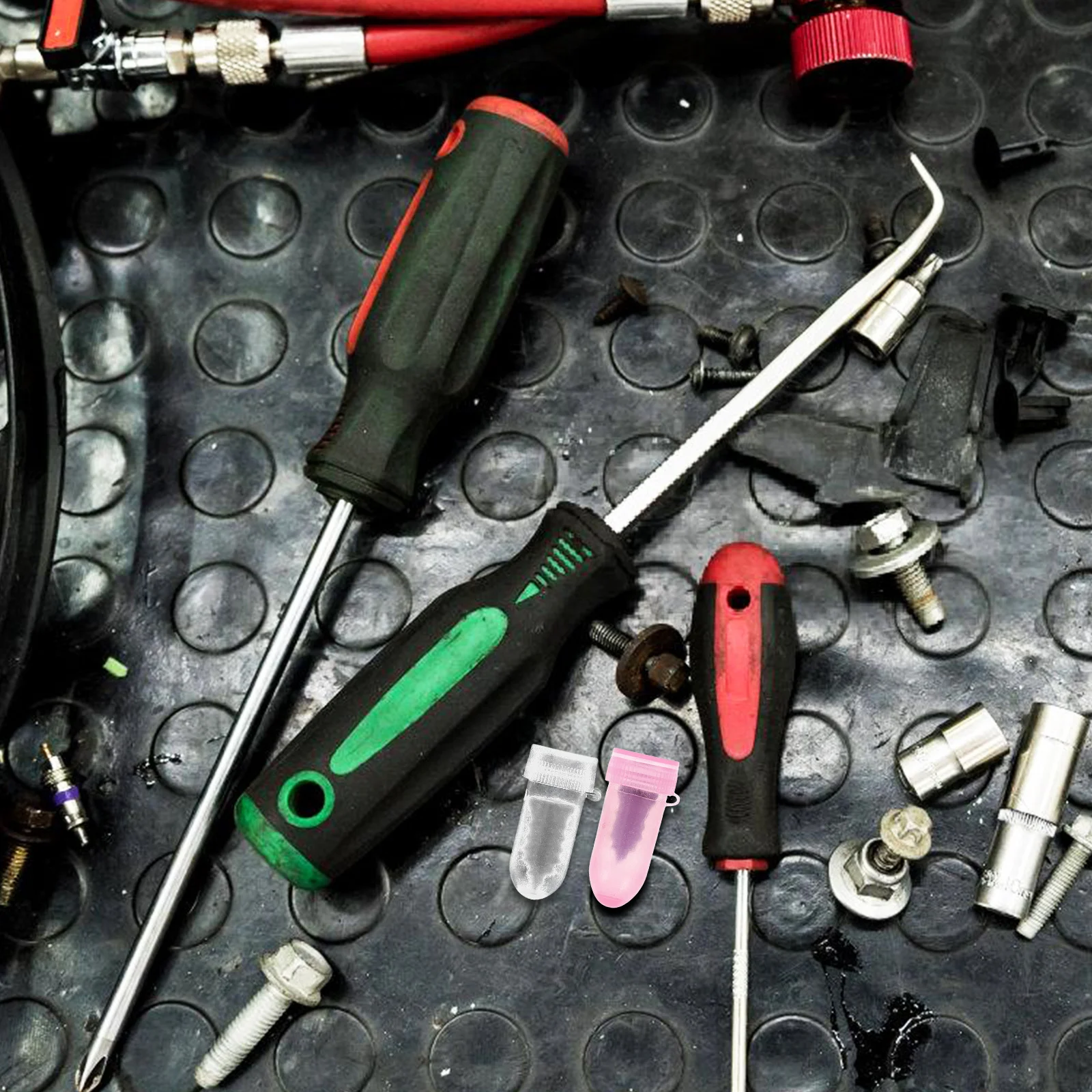 1 Juego de Kit de reparación de neumáticos al vacío, tornillos de reparación de pinchazos para coche, Kit de enchufe de neumático de autoservicio rápido, motocicleta en carretera, camión Atv
