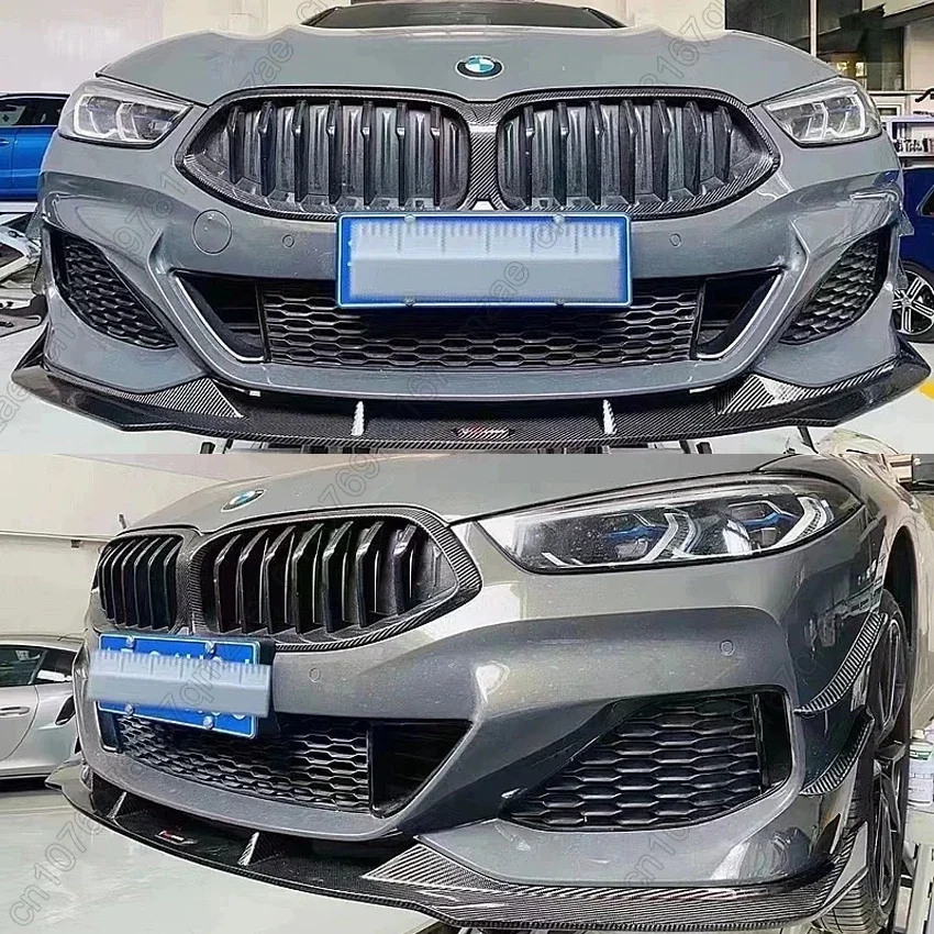 3PCS For BMW 8 Series G14 G15 G16 M-Sport 840i 840d M850i 2018-2024 Front Bumper Splitter Spoiler Diffuser Tuning Body Kits