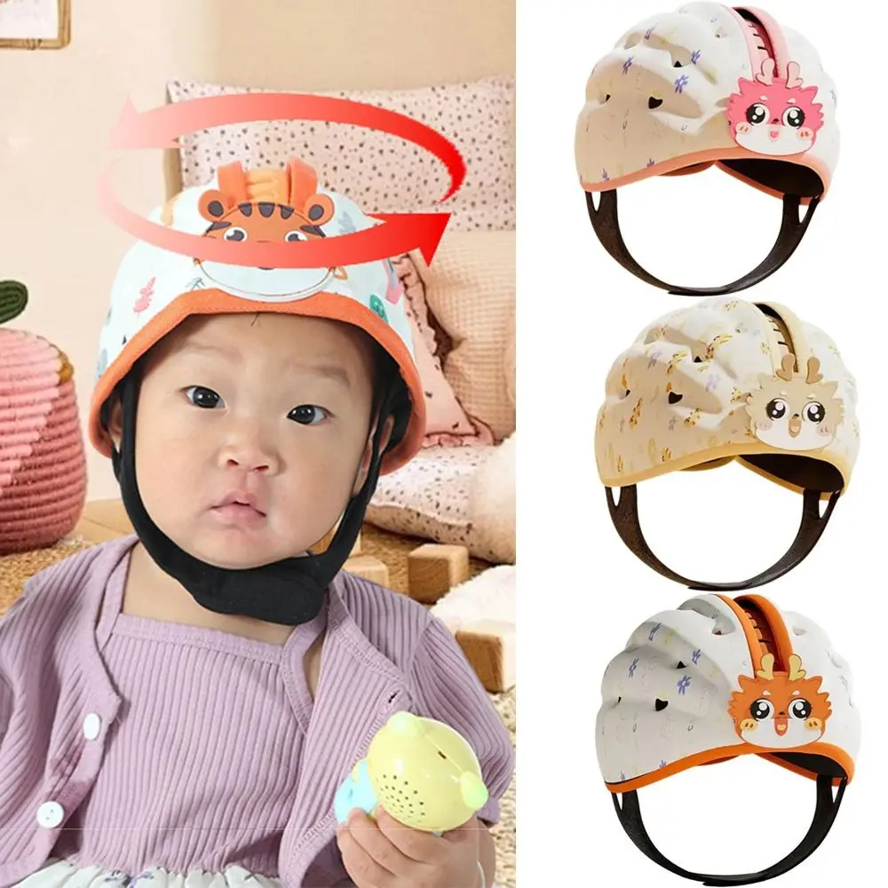 Breathable Baby Safety Hat Lightweight Anti-Collision Toddler Safety Helmet Adjustable 360-Degree Protection