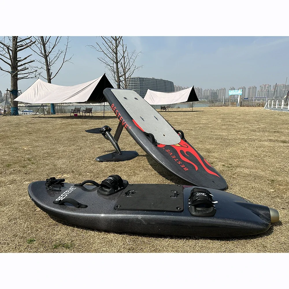 BESTEVE 55KM/H Fast Speed 72V 50Ah 12000W Power Motorised Acqua Electric Power Jet Ski Body Surf Board For Sale