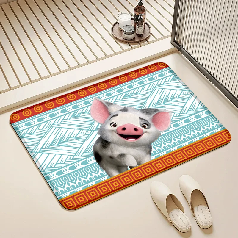

Disney Moana Pig Door Mat Non-Slip Washable Floor Rug for Home Bathroom Kitchen Living Room Decor