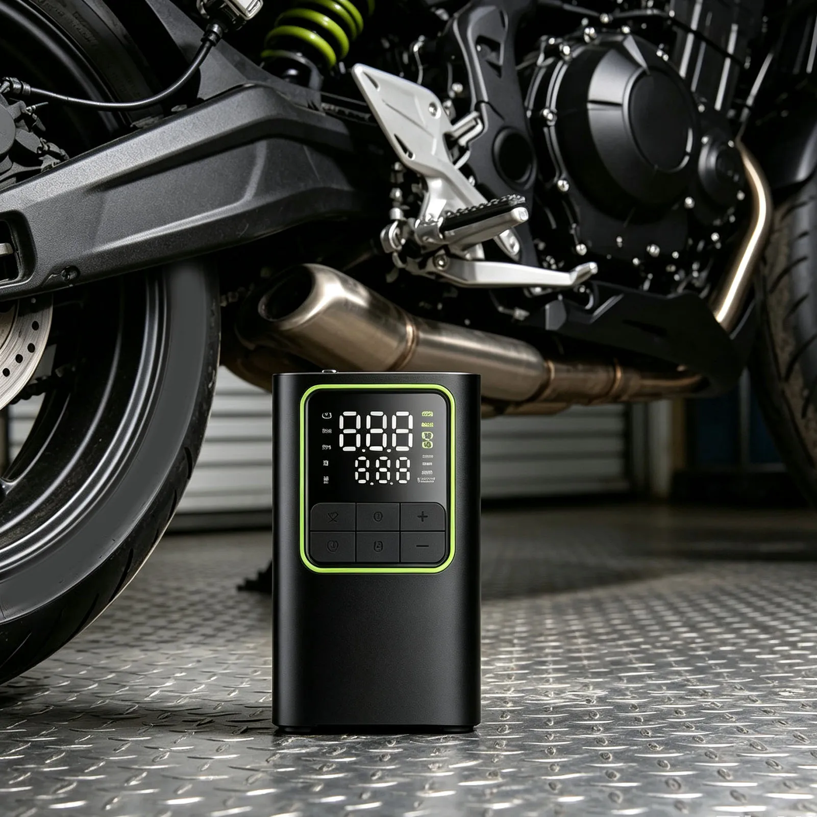 Portable Tire Inflator Pump 150PSI with Digital Pressure Gauge 6000mAh High Capacity Fast Inflation Air Pump for Car Motorcycle