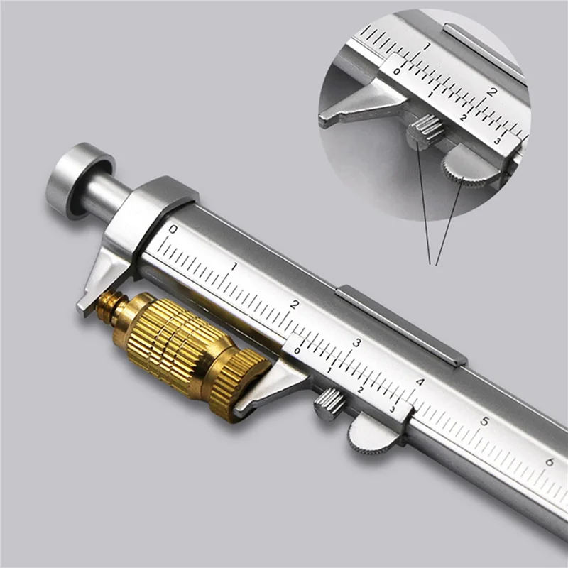 100Pcs 다기능 1.0Mm 젤 잉크 펜 버니어 캘리퍼스 롤러 볼펜 편지지 볼펜 파란색 잉크