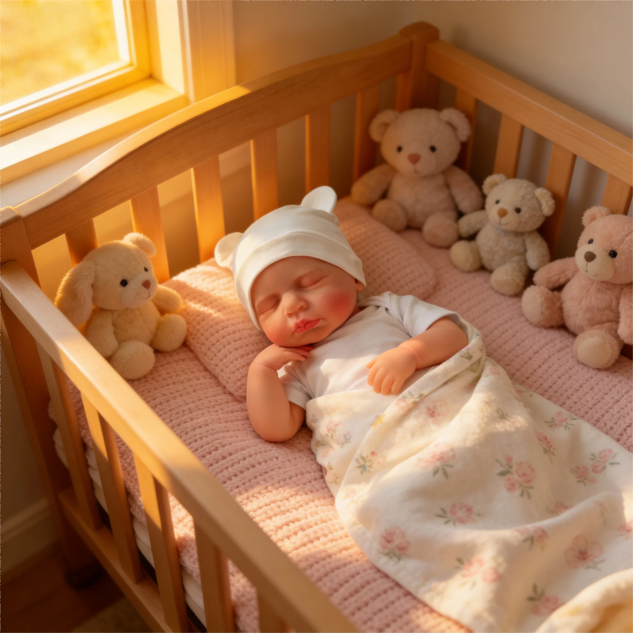 دمى أطفال واقعية بطول 18 بوصة - دمية حديثي الولادة ناعمة وثقيلة الوزن، قابلة للتشكيل بوضعيات جذابة تشبه الحياة الحقيقية - هدية للأطفال من عمر 3 سنوات فما فوق