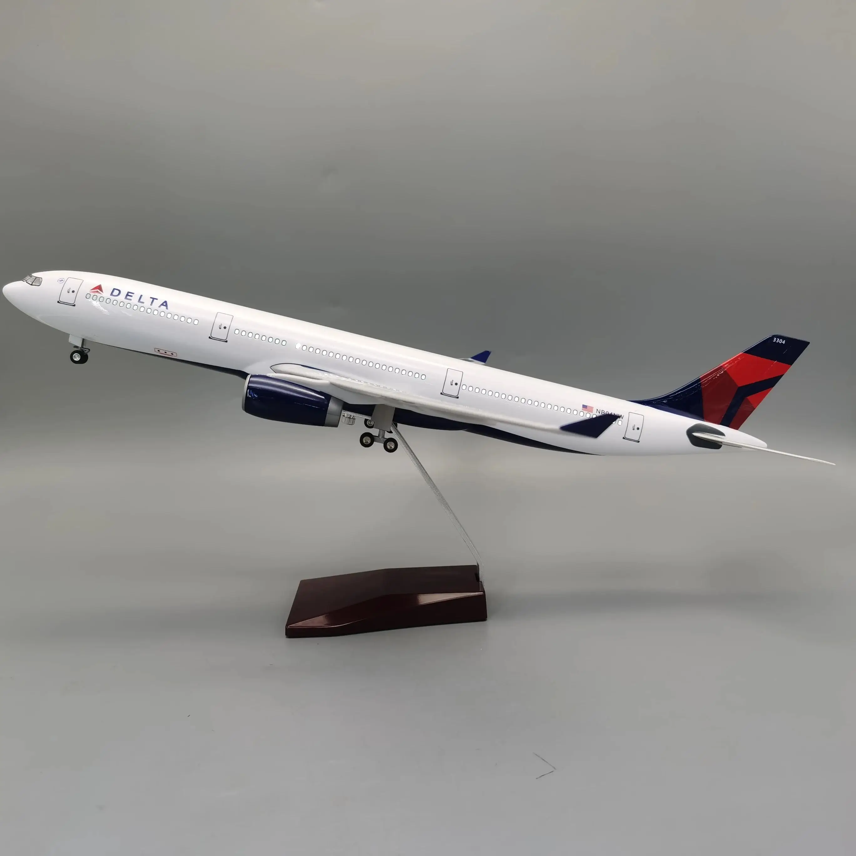 47CM A330 model planes  Airlines Airway with LED Light(Touch or Sound Control) or Show for Collections and Displays Series Gift