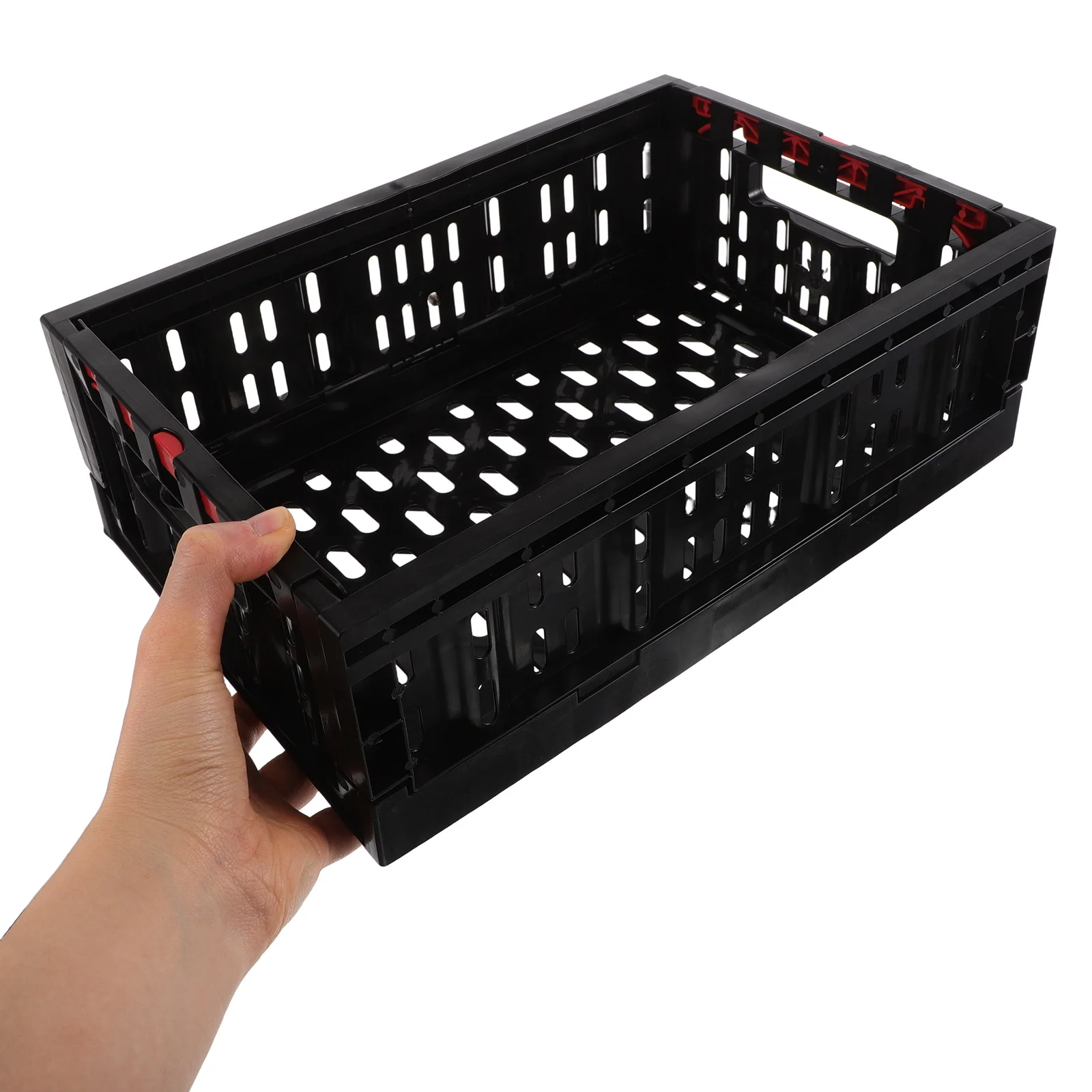 

1pcs Foldable Storage Box for Fruits Vegetables Breathable Mesh Large Capacity Collapsible Basket Container Plastic