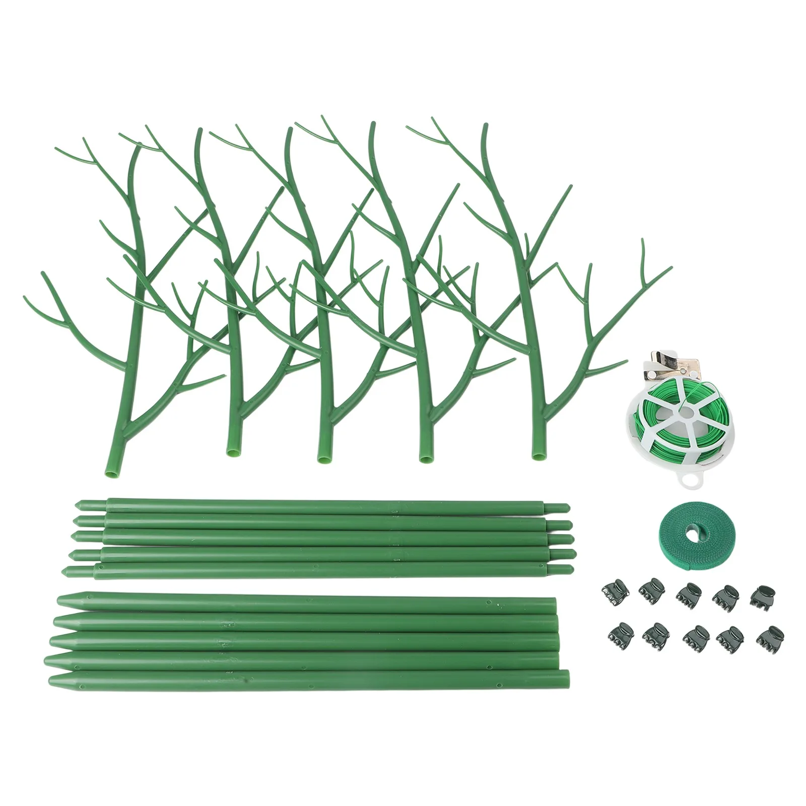 Detachable Plant Supports Climbing Plant Stakes 10 Orchid Clips Included 5 Detachable Stakes UV Resistant Plant Support Stakes