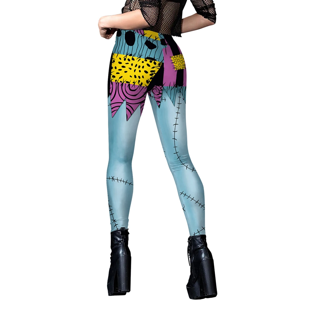 Cosplay Film Nightmare Christmas Sally Kleid Leggings Set Zentai Bodysuits Damen Gruselige Sally Verkleidung Halloween Party Kostüm – Detail 13