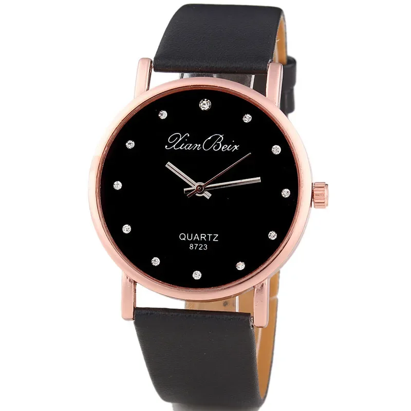 

Explosive Rhinestone Scale Ladies Watch Ladies Alloy Leather Strap Women Watches Ladies Fashion Casual Watches relojes quarzo