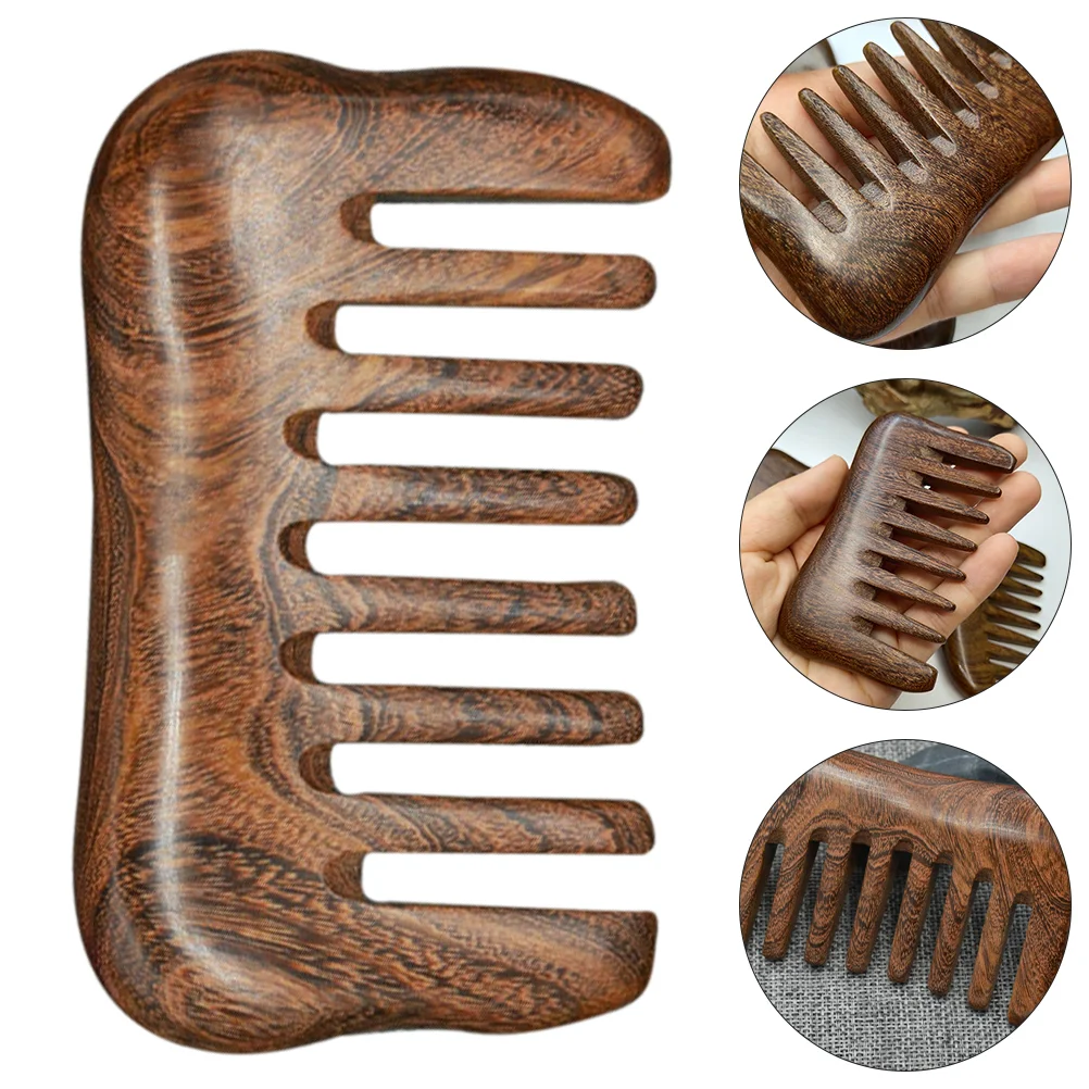 Massage Comb Massaging Tool Scraping for Anti-static Scrapping Health Sandalwood Travel Beard