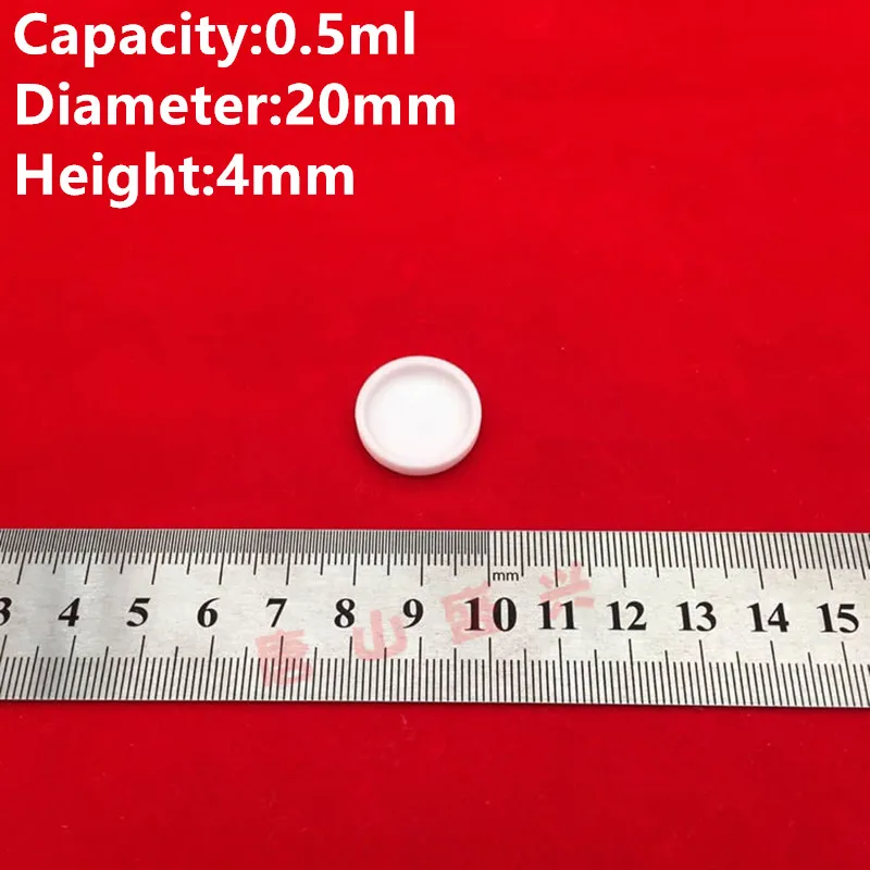 1ml 2ml 3ml 4ml 0.5ml Small Cylindrical 99% pure alumina crucible metal casting crucible corundum ceramic crucible