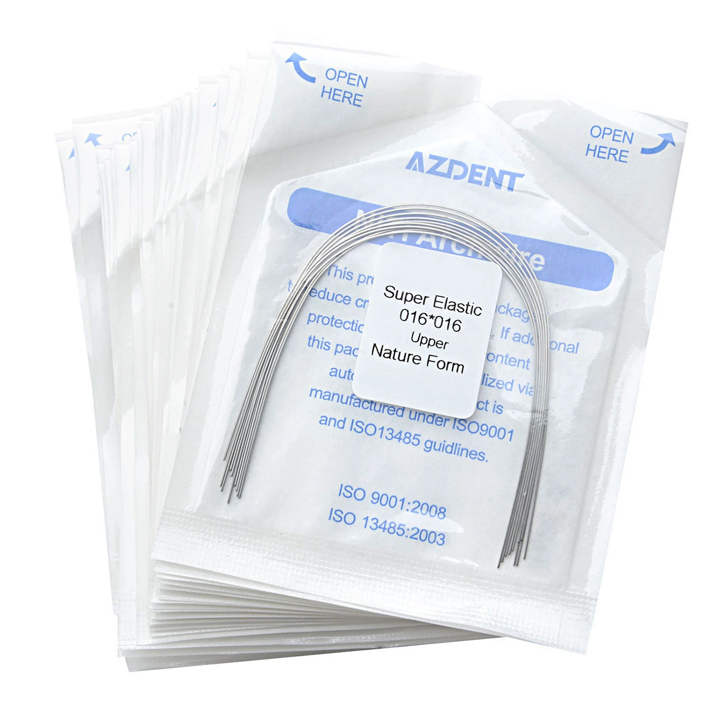 10 teile/paket AZDENT Dental Kieferorthopädische Bogen Drähte Super Elastische NITI Runde/Rechteckige Natürliche Form Dental Bögen Draht – Detail 6