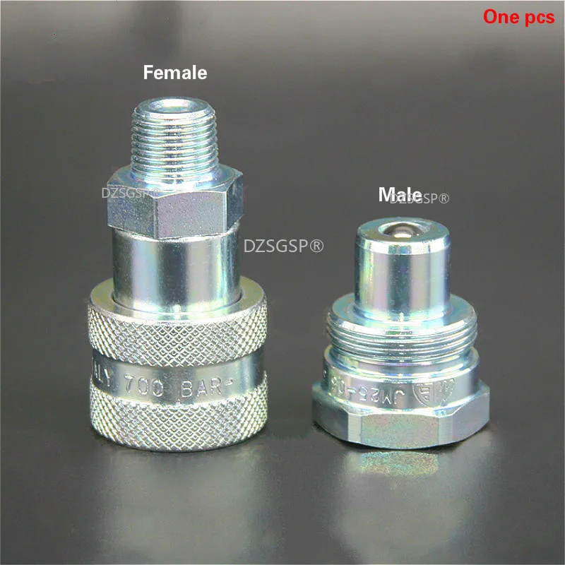 

Ultra High Pressure Quick Connector Hydraulic Tool VJ Series Oil Tubing 3/8 NPT Male and Female Thread,carbon Steel 700 Bar