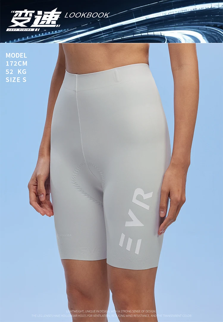 EVR Damen-Radhose mit hoher Taille, Sommer-Radhose, Double Arrow, stoßdämpfende, gepolsterte Radhose, MTB-Radhose – Detail 14