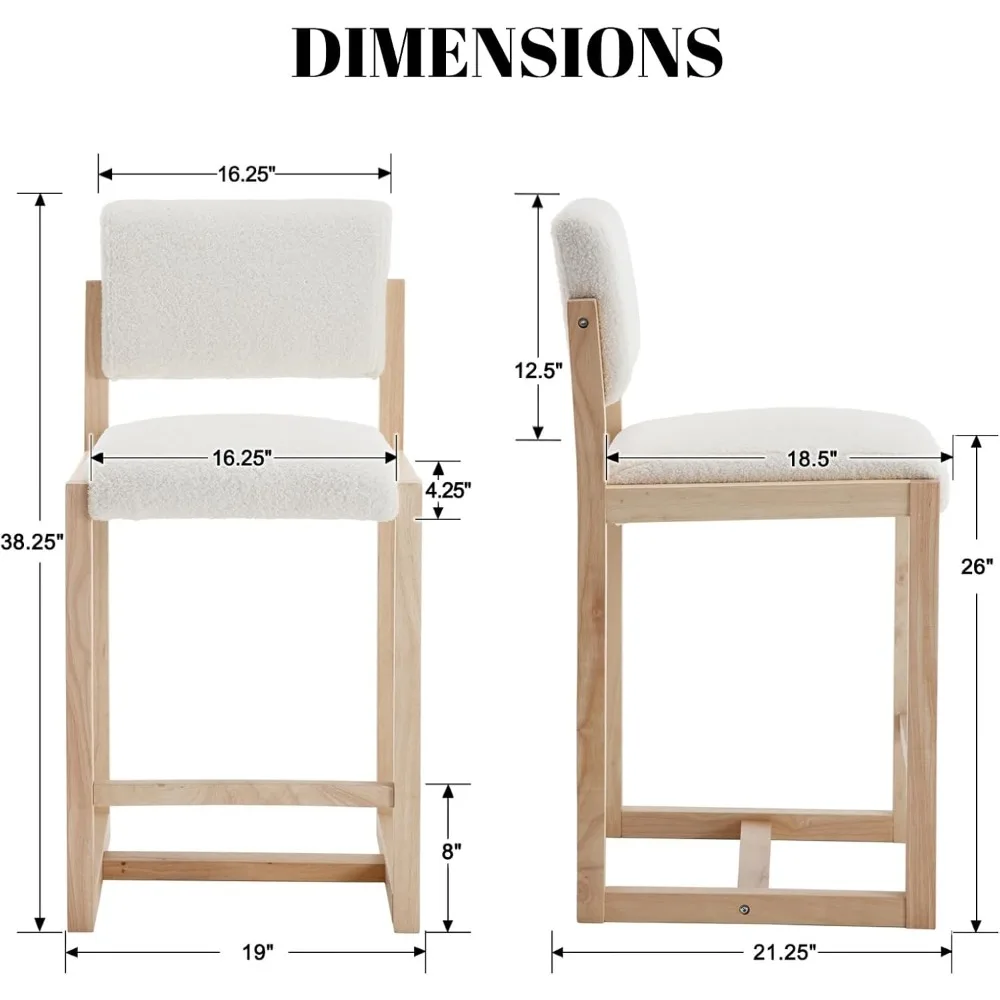 Bar Stools Set of 2, 26