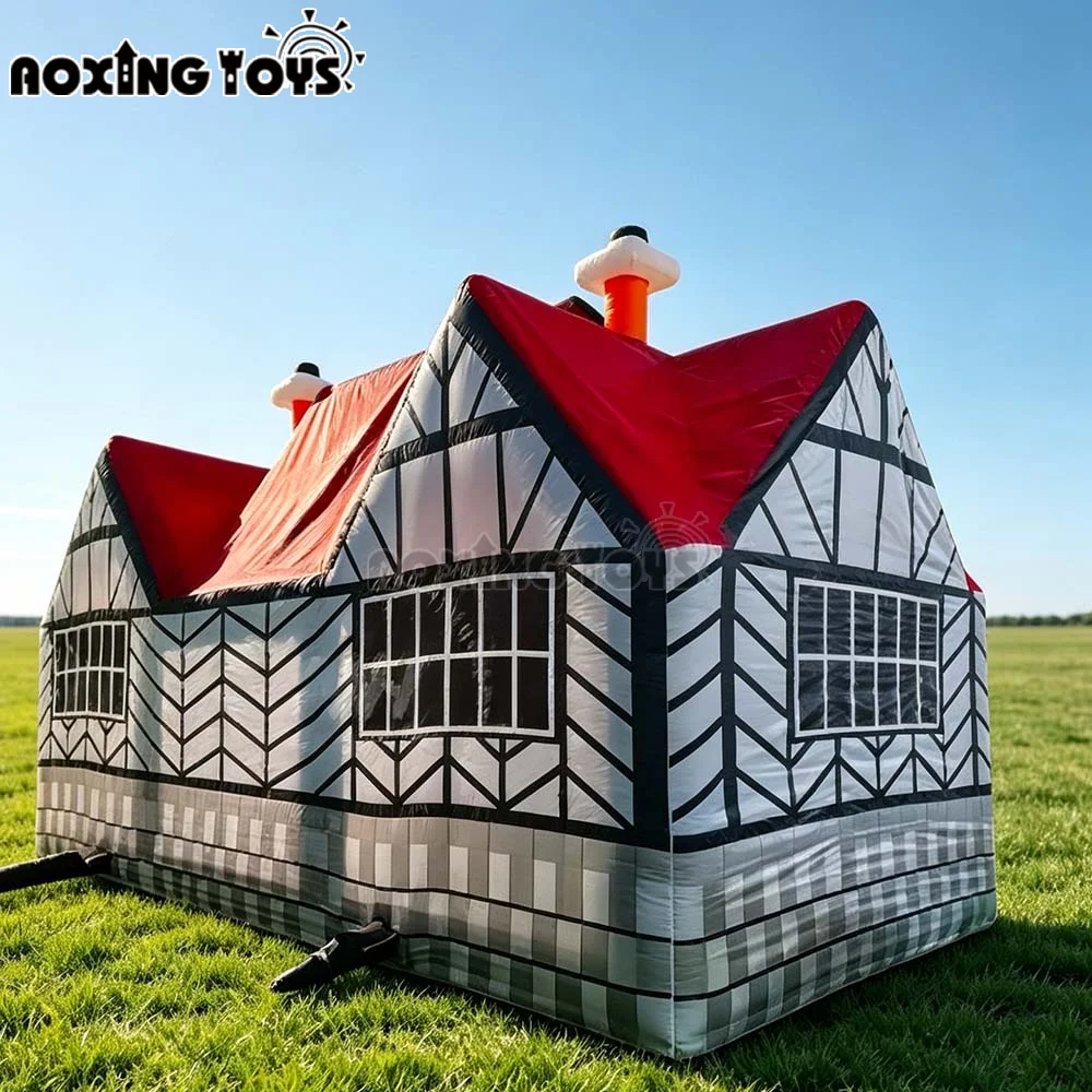 6M Oxford Giant Inflatable Pub Bar House, Pop Up Irish Bar Tent for Outdoor Events, Custom Party Bar Cabin With Blower