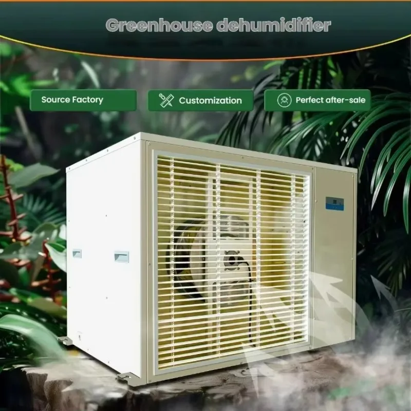 Waterproof & Auto Drainage Greenhouse Dehumidifier 350Pints/Day Industrial Grade for Tropical Plant Nurseries