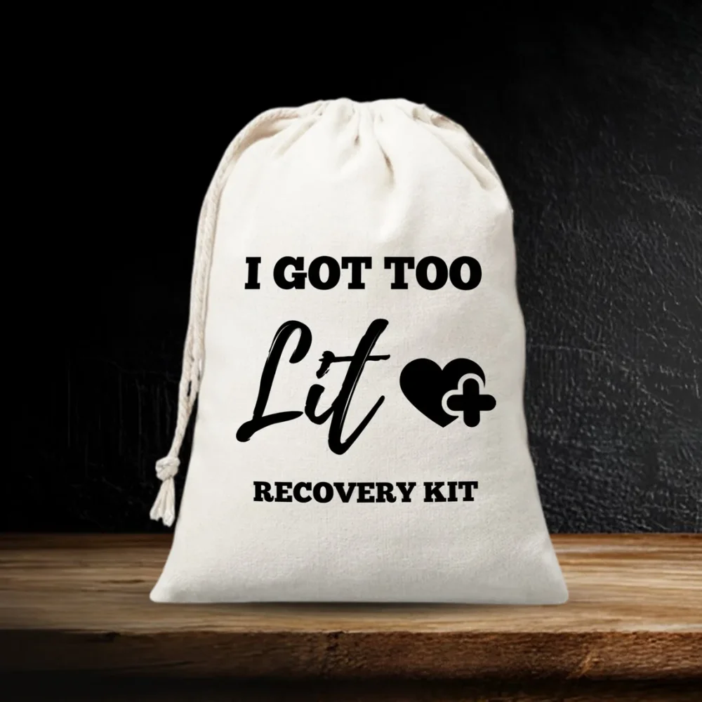 I Got Too Lit Recovery Kit Favor Bag Bachelorette Party Favors Party Favor kit bags Birthday Party Hangover Kit Hangover Bags