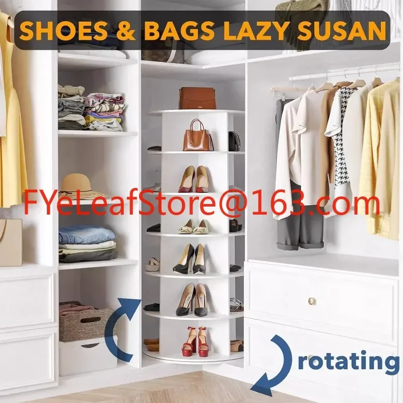 Creative rotating multi-layer display storage rack pvc board