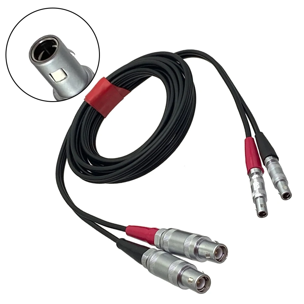 RG174 50 Ohm 1.5 Meter Dual For FFA Cable with For 1S 1 C9 Male on End and 00S 00 C5 Male on Other for Flaw Detectors