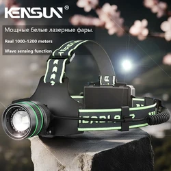 Powerful Headlamp 18650 Long Range Rechargeable Headlight Head Torch Flashlight With USB Charging Light For Camping Fishing