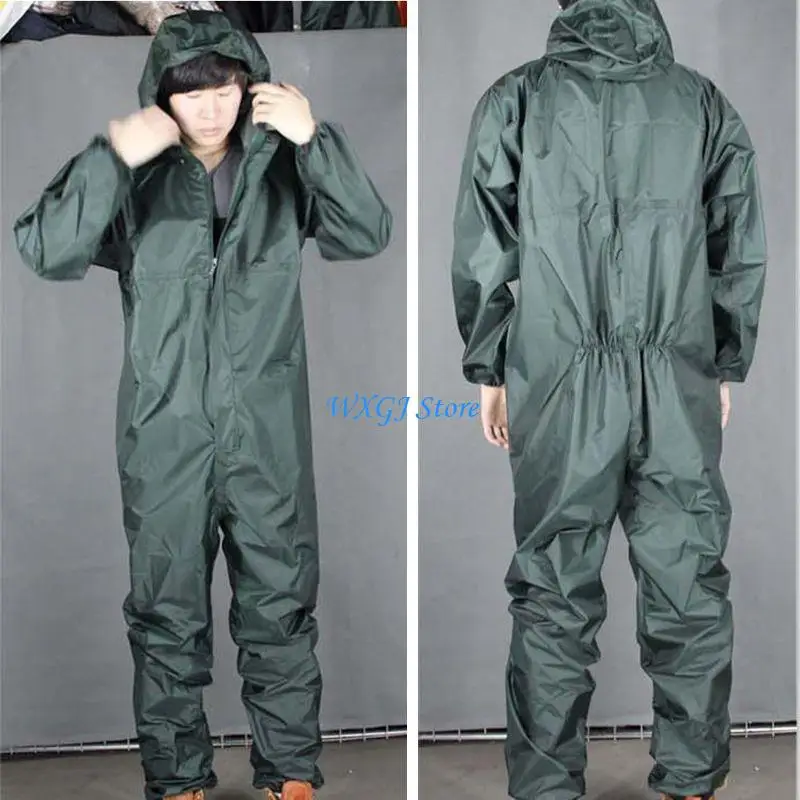 

37JE сиамский дождевик, комбинезон, шляпа, маслостойкий, безопасный для работы, байкерский мужской плащ, дождевик для куртки,