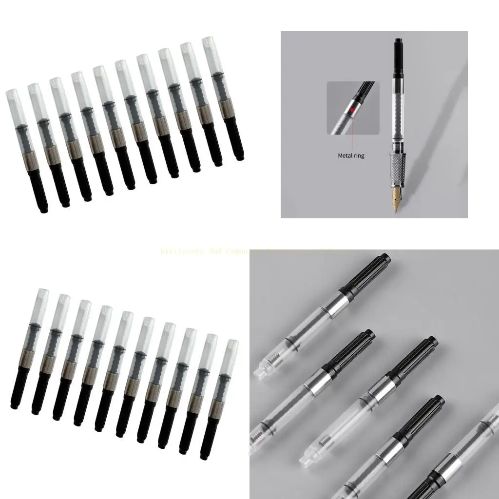 

Pack of 10 Standard Pen Converters Set Spirals Twist Mechanism Metal Rings