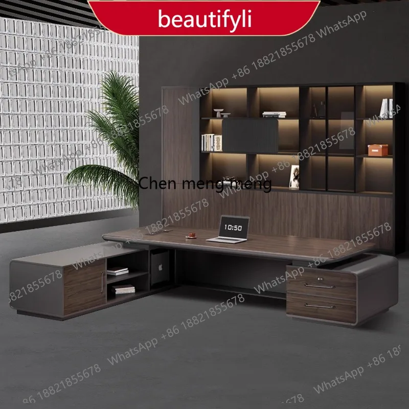 z10irregular room decor office desk Large size beauty wooden Save space office desk creative meuble bureau lounge suite furnitur