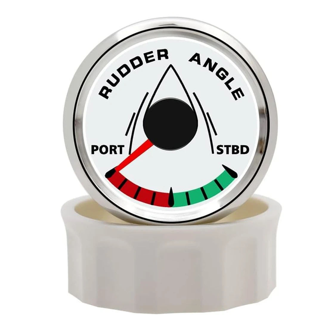 

52mm Marine Boat Rudder Angle Indicator Gauge Meter 0-190 ohms With Mating Sensor PORT-STBD IP67 Waterproof 9~32V