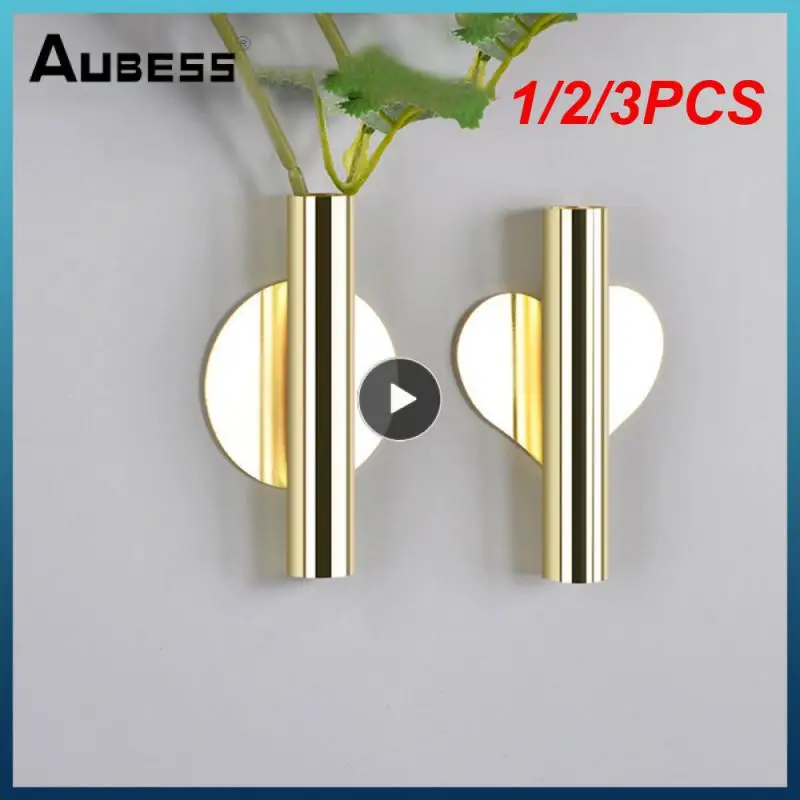 1/2/3PCS Wall Flower Vase Flower Basket Stainless Steel Flowerpot Nordic Flower Holder Centerpieces For Wedding Plant Pot