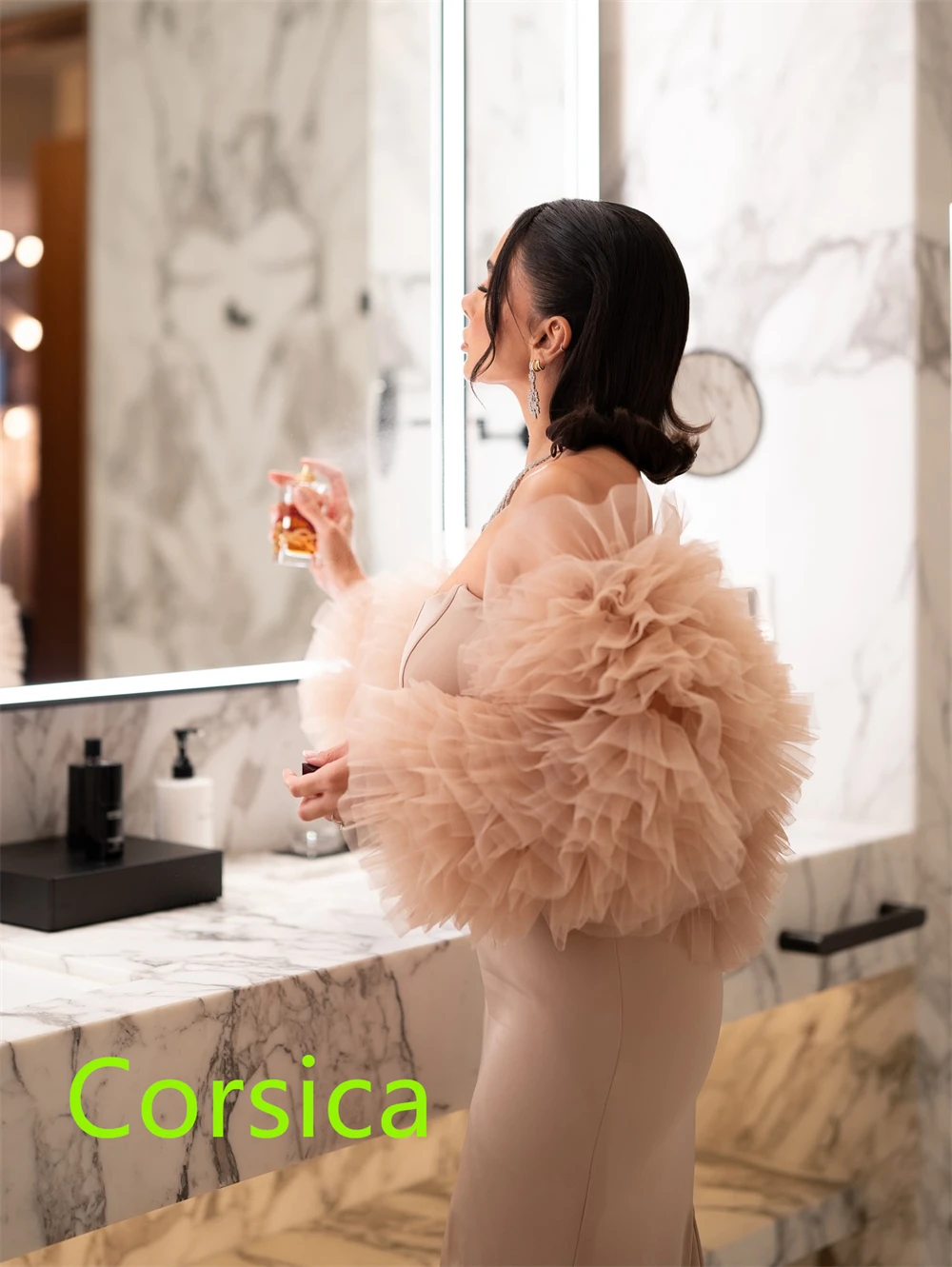 

Customized Mermaid Simple Jersey Evening Dresses Classic Strapless Shawl Homecoming Dresses Formal Special Occasion Gowns