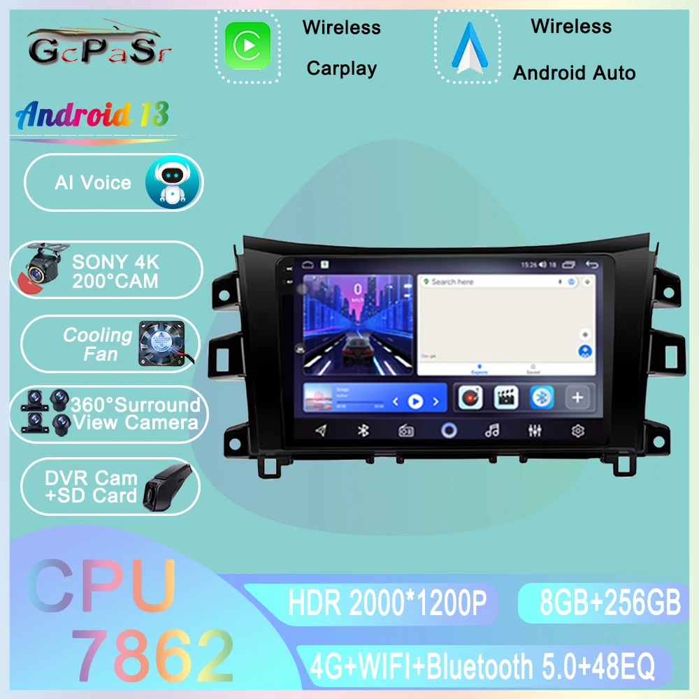 

Android For Nissan NAVARA Frontier NP300 2016-2018 Accessories Auto Radio Multimedia Navigation WiFi Screen Dash Cam No 2din