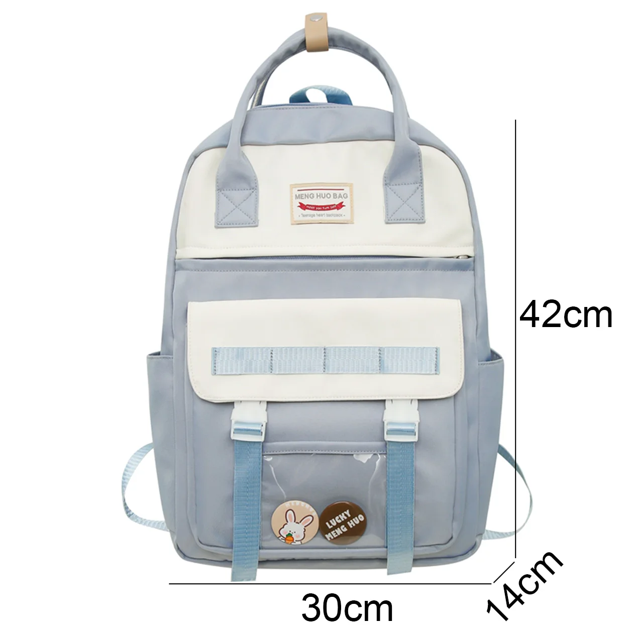 Girl Transparent Waterproof School Backpack Women Cool Female Travel Fashion College Backpack Ladies Cute Laptop Book Bags Nylon