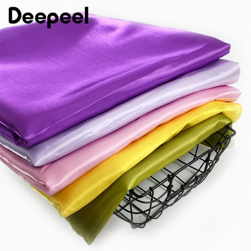 

45*145cm Satin Fabric Silky Soft Fabrics for Sewing Pants Evening Dress Glossy Cloth Wedding Party Decoration Crafts Supplies